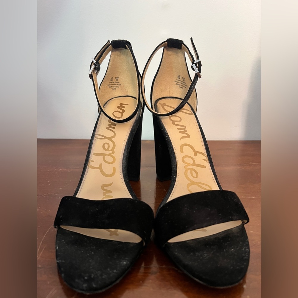 Sam Edelman high heels, size 9, black velvet
